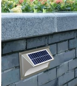 Solar Wall Light - Step Light 1W